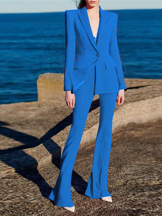 HIGH STREET Newest 2023 SS Designer Runway Suit Set Women Single Button ...