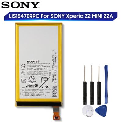 แบตเตอรี่ SONY Xperia Z2ขนาดกะทัดรัด Z2A Z2 MINI ZL2 SOL25 D6563 Z2MINI LIS1547ERPC ของแท้แบตเตอรี่3000MAh