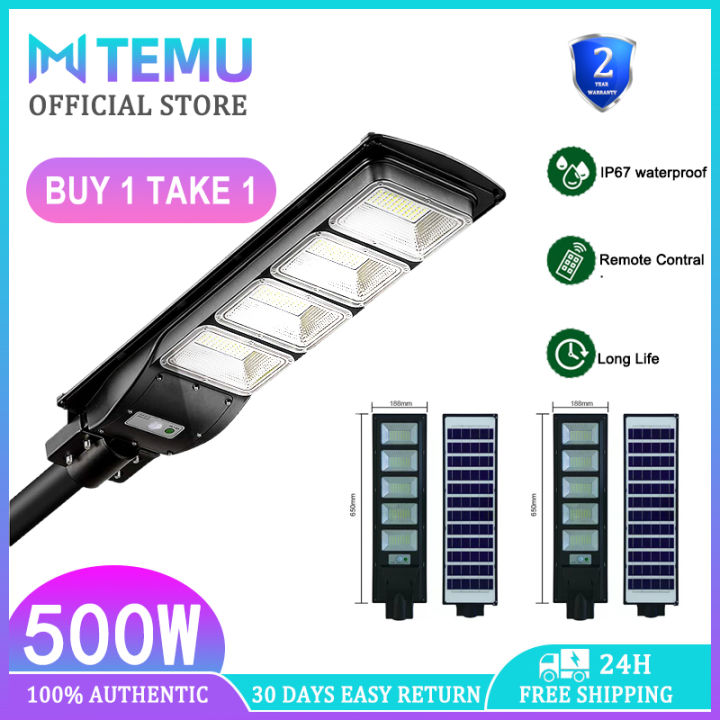 TEMU Street Solar Lights Outdoor Waterproof 100W 200W 300W 400W 500W ...