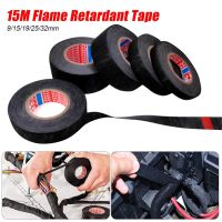 15meters Heat-resistant Adhesive Cloth Fabric Tape For Automotive Cable Tape Harness Wiring Loom 9/15/19MM Electrical Heat Tape Adhesives Tape