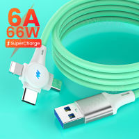 3in1อย่างรวดเร็วชาร์จสาย USB 6A 66วัตต์สำหรับหัวเว่ย Mate 40 Pro 5A Micro USB Type C 3in1 USB ชาร์จสายเคเบิลข้อมูลสำหรับ 13 12 12เมตร