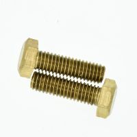 M4 M5 M6 M8 Brass screws copper outer six corner bolts copper six corner screws DIN933 six bronze screws and screws Nails Screws Fasteners