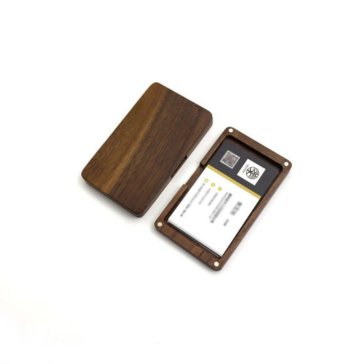 natural-wood-business-card-holder-pocket-slim-business-card-credit-black-walnut-color-business-magnetic-card-case-card-holders