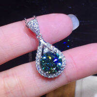 จี้หยดน้ำ Zircon สีเขียวยายเทียมหัวใจและลูกศรสร้อยคอผู้หญิง