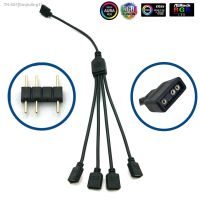 ✾△✔ 5-24V 3 Pin RGB Connector 1 To 1 2 3 4 5 3pin Wire Splitter Extension Cable for Computer Fan Motherboard AURA RGB LED Tape Light