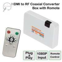 ZIAAN HDMI To RF HDMI-เข้ากันได้กับ RF Coax Converter สัญญาณดิจิตอลไปยัง Analogo ส่งสัญญาณผลลัพธ์ HDMI โคแอกเซียลไปยัง RF ใช้งานง่ายเครื่องรับส่งสัญญาณด้วยรีโมต HDMI เป็น RF แปลงดีวีดี