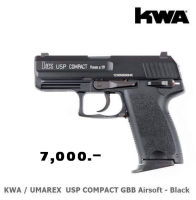 บีบีแอร์ซอฟต์ระบบกรีนแก๊ส KWA USP45,USP COMPACT เซรามิค 6 mm.