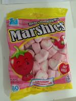 มาร์ชี่มาร์ชแมลโล่ 80 กรัม  ราคาแพคละ 30 บาท strawberry marshmallows มาร์ชเมลโล่ สตรอเบอร์รี่  ขนมยกแพ็ค ขนมเด็ก ขนมราคาถูกๆ ฮาลาน