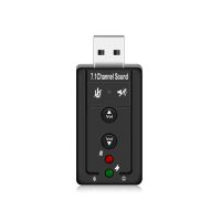 【Best-Selling】 DhakaMall 7.1ภายนอก USB การ์ดเสียง USB เพื่อแจ็ค3.5มิลลิเมตรหูฟังอะแดปเตอร์เสียง Micphone การ์ดเสียงสำหรับ Win Compter Android Linux M Ac