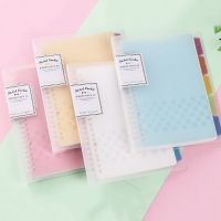 Diary A5 B5 A4 Transparent Loose Leaf Binder Notebook Memo Diary Office Index File School Journal Planner Stationery Supplies Note Books Pads