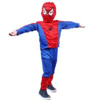 COS ฮาโลวีนเด็กแสดงชุดเด็ก Superman ชุดแบทแมน Super HERO Spider Man ชุดเด็กเครื่องแต่งกายฮาโลวีนเครื่องแต่งกาย