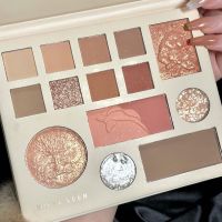 Eyeshadow palette พาเลตต์อายแชร์โดว์ Muge leen มาพร้อมกับบรัชออนและคอนทัวว์ สวยครบจบในเซ็ทเดียว