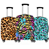 Leopard Snake Skin Crocodile Stripes Print Luggage Cover Elastic Anti-dust Suitcase 18-32 Inch Protective Travel Accessories