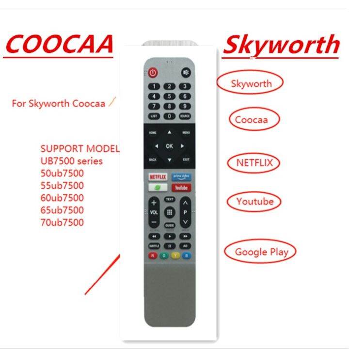 Original Skyworth Smart Tv Remote Netflix Youtube Skyworth Coocaa S N Ub And Ub