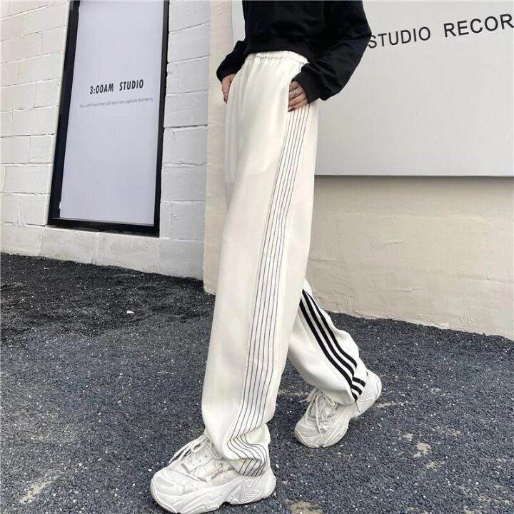 mexzt-striped-joggers-sweatpants-women-streetwear-high-waist-casual-wide-leg-pants-korean-loose-drawstring-sports-trousers-new