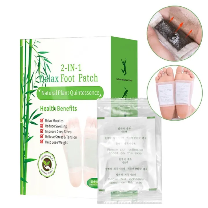 Detox Foot Pads Bamboo Vinegar Detox Foot Pads Improving Sleep Quality