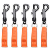 【JH】 2pcs Safety Whistle with Clip for Boating Camping Hiking Hunting Scuba Diving Outdoor Emergency Survival Signaling