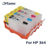 OYfame 4PCS for HP364 Ink Cartridge with ARC Chip for HP 364 Refillable Cartridge For HP B109a B110a B110c B209a 7510 Printer