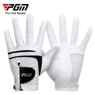 PGM golf gloves mens sheepskin pu belt mark non-slip breathable supplies factory direct spot golf