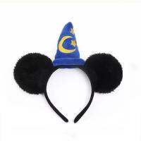 Girls Headwear Ear Headhand Cartoon Embroidery Magic Hat Headband Starmoon Cap Headband For Show Santa Hat