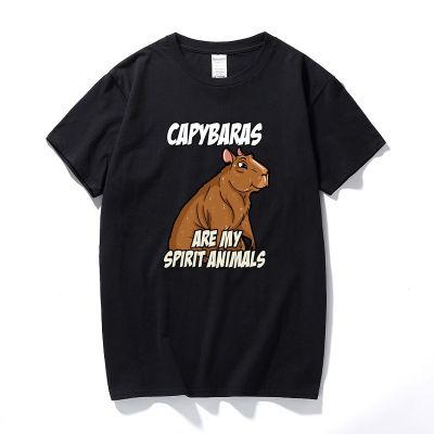 Kaus Hadiah Pemilik Kekasih Hewan Capybaras Are My Spirit Kaus Grafis Capybara Untuk Wanita Pria Kaus Katun Atasan Kaus