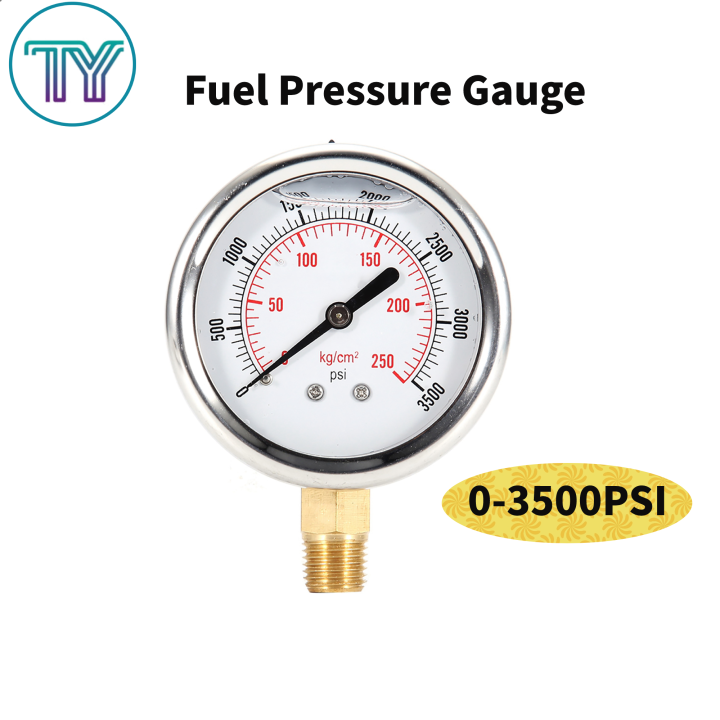 Fuel Pressure Gauge, Hindi kinakalawang na Steel Hydraulic Liquid