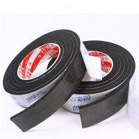 ♞◊✁ Strong Adhesion EVA Black Sponge Foam Rubber Tape Anti-Collision Seal Strip Double Sided 1-3mm Thick For Window Or Door Seal