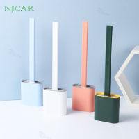 NJCAR I020 แปรงขัดส้วมแบบซิลิโคน แปรงขัดส้วม แปรงขัดห้องน้ำซิลิโคน ที่ขัดห้องน้ำ พร้อมฐานตั้งเก็บ