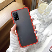 Case OPPO A92 เคสกันกระแทก ปุ่มสีผิวด้าน ขอบนิ่มหลังแข็ง