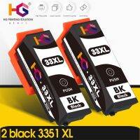 2 Black 33XL Ink Cartridge For Epson XP-530 / 630 / 830 / 635 / 540 / 640 / 645 / 900 T3351 T3361 Compatible Printer Ink