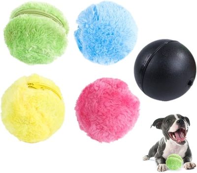 Electric Dog Toy Dog Toy Interactive Ball Pet Boredom Toy Dog Ball Nibble Plush Toy Ball Active Rolling Ball