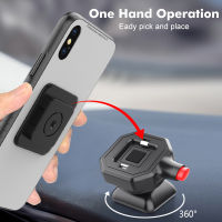 คลิปศัพท์ Universal Holder พร้อม Quick Mount สำหรับ 13 12 11 X Samsung Xiaomi Car Dashboard ที่วางศัพท์ cket