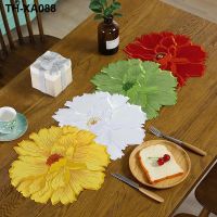 European rural embroidered round for eat mat dish bowl MATS coffee cup cloth insulation pad vase decoration cushion