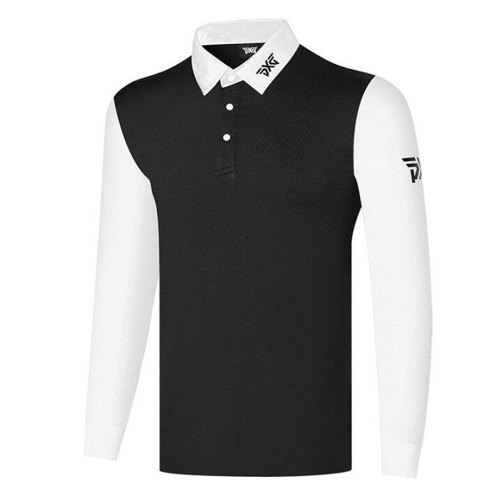 new-pxg-ใหม่-เสื้อโปโลแขนยาว-แบบแห้งเร็ว-ระบายอากาศ-สวมใส่สบาย-เหมาะกับฤดูใบไม้ร่วง-สําหรับผู้ชาย-ใส่เล่นกีฬากอล์ฟ