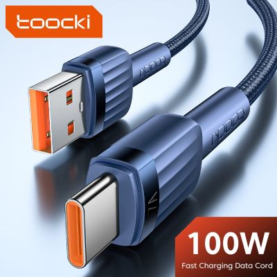7A Toocki Type C Cable For Macbook Pro USB-C  Fast Charging Charger Cable Data Cord For Samsung S10 S20 Xiaomi Type-C Cable Docks hargers Docks Charge
