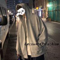 Encounter Fashion  เสื้อสเวตเตอร์  เสื้อกันหนาวมีฮู้ด เสื้อกันหนาว เสื้อแขนยาวชาย เสื้อกันหนาว ผ ช เสื้อฮู้ด เสื้อฮู้ดชาย 2023ใหม่ MWY2390XTC 37Z230914