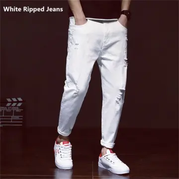 mens white pants size 40