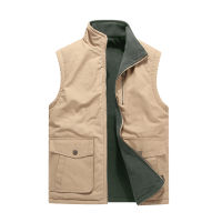 Mens Vest Sleeveless Jacket Plus Big Size Double-sided Waistcoat Male Photographer Large Size 6XL 7XL 8XL Many Pocket Unloading