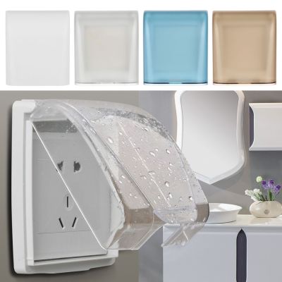 1PC 86 Type Splash-Proof Box Transparent Socket Protective Cover Switch Waterproof Box Bathroom Supplies