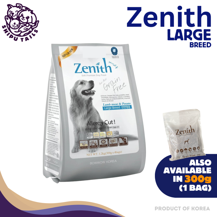 Zenith Grain Free Soft Kibble Premium Dry Dog Food Korea 1.2kg and 300g Lazada PH