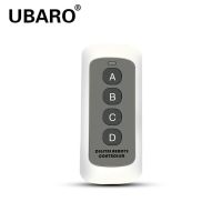Ubaro Eu/uk สวิตช์ควบคุมระยะไกลไร้สายหน้าจอโทรศัพท์คริสตัลสีดำสวิตช์ควบคุมแผ่นเรืองแสงผนังสมาร์ทโฮมสวิทช์1/2/3แก๊ง