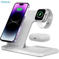 △ 3 in 1 Wireless Charger Stand Fast Charging Docking Station for iPhone 14 13 12 11 Pro Max Apple Watch 8 7 6 iWatch Airpods Pro2