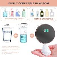 300Ml Foam Soap Dispensers Pressless Automatic Sensor Foam Soap Liquid Dispenser Wall Mount Digital Display Soaper