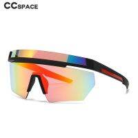 56561 Fashion One Piece Rimless Sport Sunglasses Large Size Men Women Popular Colorful Outdoor Cycling Goggle Sunglasses Uv400