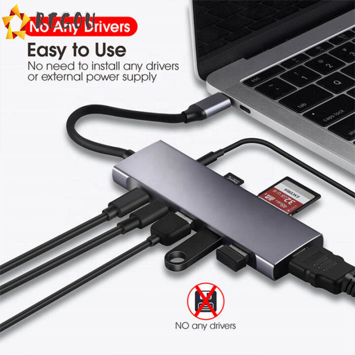 9-in-1-usb-type-c-อะแดปเตอร์ฮับ-hdmi-4k-pd-gigabit-ethernet-vga-usb3-0เสียง-sd-tf-พอร์ตขยายสำหรับ-windows