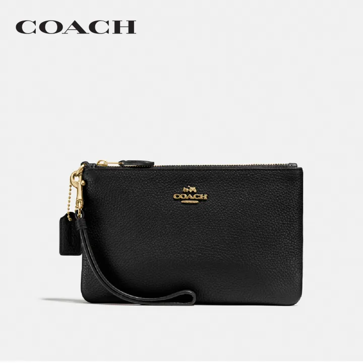 coach-กระเป๋าคล้องมือขนาดเล็กผู้หญิงรุ่น-small-wristlet-สีดำ-22952-liblk