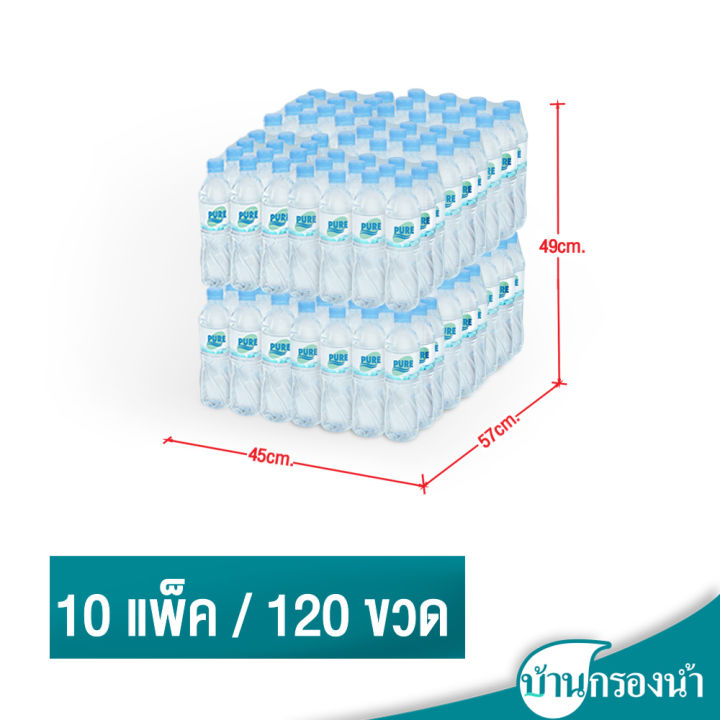 จัดส่งเฉพาะกรุงเทพและปริมณฑล-จำนวน-10-แพ็ค-pure-น้ำดื่มเพียว-ขนาด-600-ml-บรรจุ-1-แพ็ค-12-ขวด-ราคาแพ็คละ-37-บาทเท่านั้น