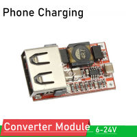 ประสิทธิภาพ97.5% DC-DC Buck Converter โมดูล6-24V 9V 12V 15V 19V ถึง5V 3A รถ USB Charger โมดูลชาร์จโทรศัพท์