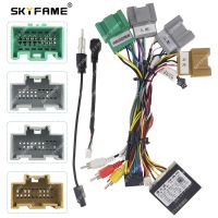 SKYFAME Car 16pin Wiring Harness Adapter Canbus Box Decoder Radio Power Cable For Buick Encore Chevrolet Track Tracker GM-RZ-09