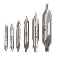 【❂Hot On Sale❂】 hqdeeq 6ชิ้น Hss ชุดหัวว่านเจาะศูนย์รวม Countersink มุม60องศา5/3/2.5/2/1.5/1มม